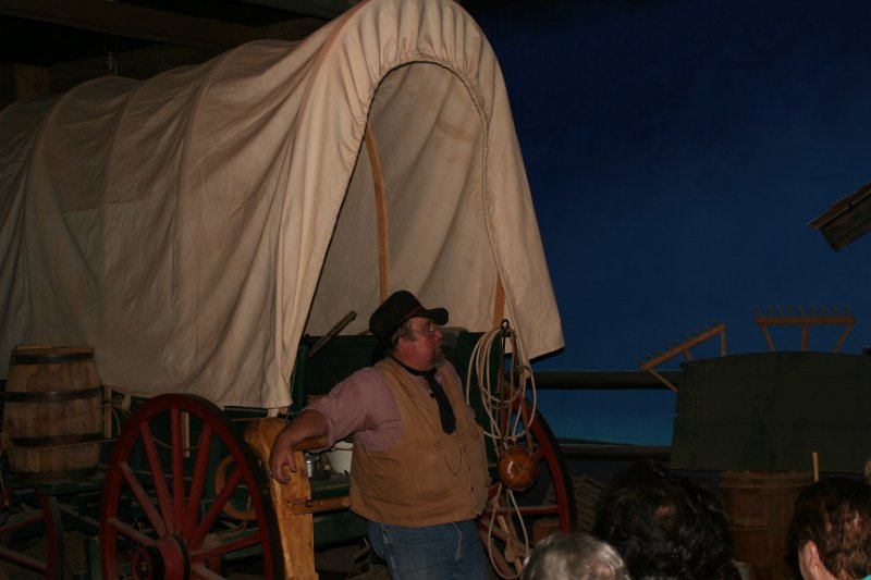 Trip (41).JPG - Along the way to Jackson Hole, WY we stopped for lunch and were regaled with stories of the old west at the National Oregon/California Trail Center